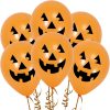 12" Latex Pumpkin Halloween Balloons, Pack of 6