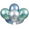 11" Latex Assorted Colour Platinum Balloons, Pack of 25