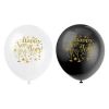 12" Latex Glittering New Years Balloons, Pack of 8