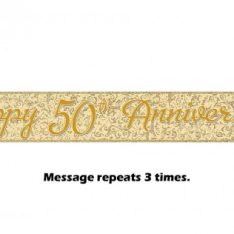 12ft Prism Happy 50th Anniversary Banner