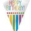 12ft Rainbow Party Happy Birthday Bunting Flags