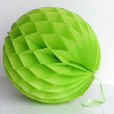 Lime Green Tissue Paper Honeycomb Ball