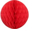 Red Tissue Paper Honeycomb Ball