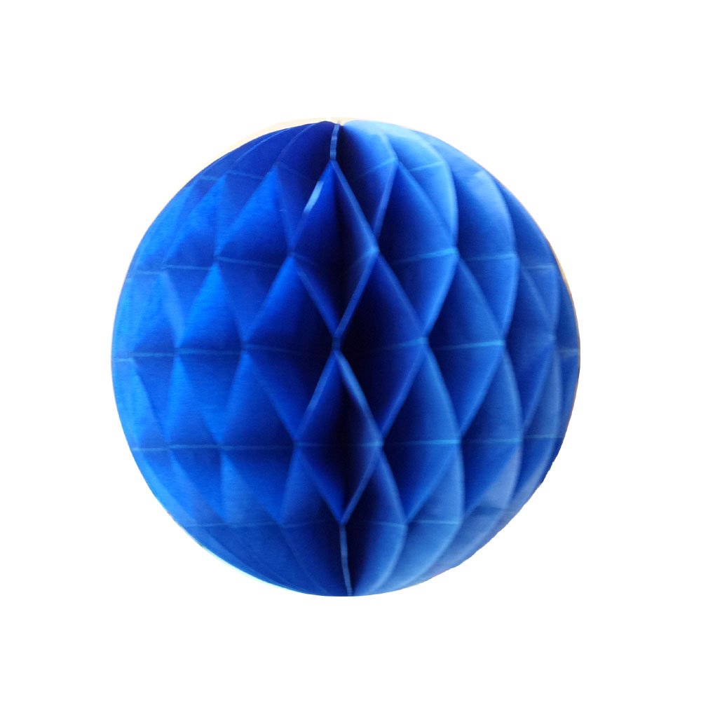 Royal Blue Tissue Paper Honeycomb Ball