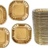 23cm Square Foil 2019 New Years Eve Paper Plates, Pack of 8