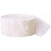 24m White Crepe Paper Party Streamer