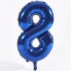 34" Giant Blue Foil Number 8 Balloon 86 cm / 34 inch