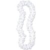 40" Fabric White Hawaiian Garland Lei