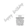 Silver Happy Birthday Banner