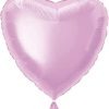 18" Foil Pastel Pink Heart Helium Balloon
