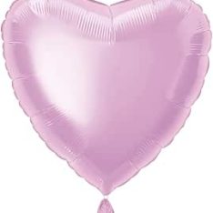 18" Foil Pastel Pink Heart Helium Balloon