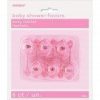 6cm Plastic Pink Baby Rattle Baby Shower Favours, Pack of 6