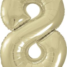 34" Giant Gold Foil Number 8 Balloon 86 cm / 34 inch
