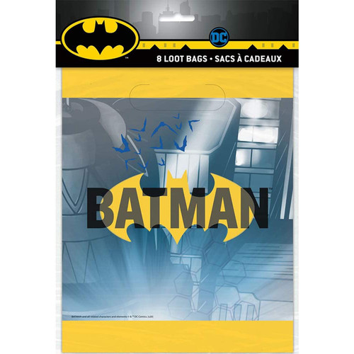 Batman Party Bags, Pack of 8