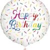 Foil Birthday Balloon - 45 cm - Birthday Sprinkle Design