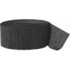 24m Black Crepe Paper Party Streamer