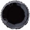 18" Foil Round Black Helium Balloon