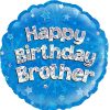 18" Foil Happy Birthday Brother Balloon