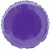 18" Foil Round Deep Purple Helium Balloon