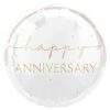 Foil Anniversary Balloon - 45 cm - Gold "Happy Anniversary" Design