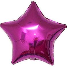Foil Star Shaped Balloon - 45 cm - Dark Pink
