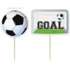 Football Party Cake Toppers, Pack of 6