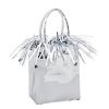 Gift Bag Shaped Silver Balloon Weight