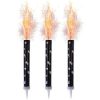 Glitz Black & Silver Fountain Candles, Pack of 3