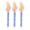 Glitz Blue & Silver Fountain Candles, Pack of 3