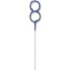 Glitz Blue Number 8 Sparkler Candle