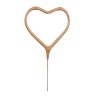 Glitz Rose Gold Heart Shaped Sparkler Candle