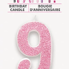 Glitz Rose Gold Number 9 Sparkler Candle