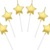 Glitz Silver Star Shaped Sparkler Candle