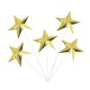 Gold Foil Stars Cake Topper