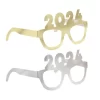 Gold & Silver Foil "2024" Novelty Glasses