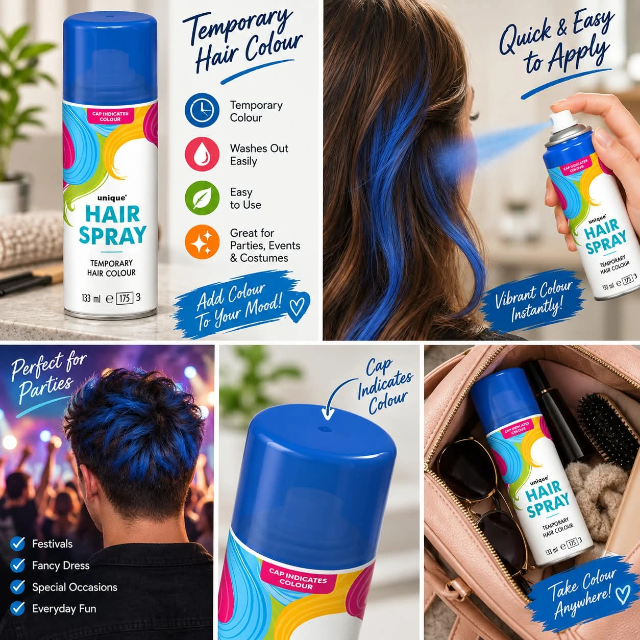 Blue Hair Spray - Image 2