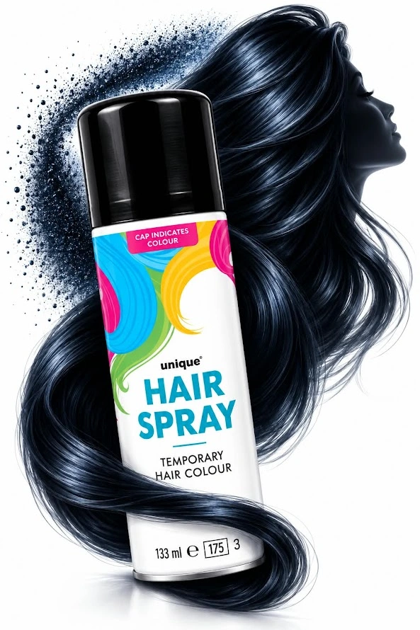 Black Hair Spray