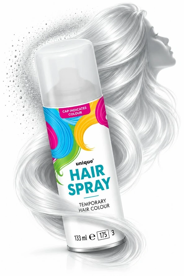 White Hair Spray