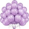 12" Latex Lilac Lavender Balloons, Pack of 100