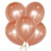 12" Latex Rose Gold Balloons, Pack of 8