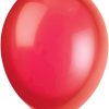 12" Latex Scarlet Red Balloons, Pack of 100