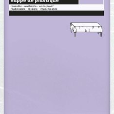 Lavender Plastic Tablecloth, 9ft x 4.5ft