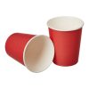Paper Cups - 266 ml - Red - Pack of 14