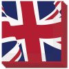 Union Jack Party Paper Napkins - Pack of 16
