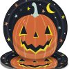 Paper Plates - 23 cm - Pastel Pumpkin Halloween Party  - 8 Count