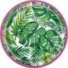 Paper Plates - 18 cm - Tropical Leaves Summer Party  - Pack of 8