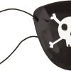 Party Favours - Plastic Pirate Eye Patches - Pack of 8