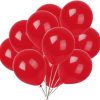 12" Latex Flame Red Balloons, Pack of 100
