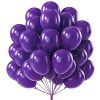 12" Latex Electric Purple Balloons, Pack of 8