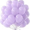 12" Pearlised Latex Lovely Lavender Balloons, Pack of 8